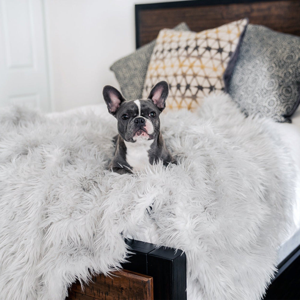 Plush Faux Fur Pet Blanket – The Regal Pet Boutique