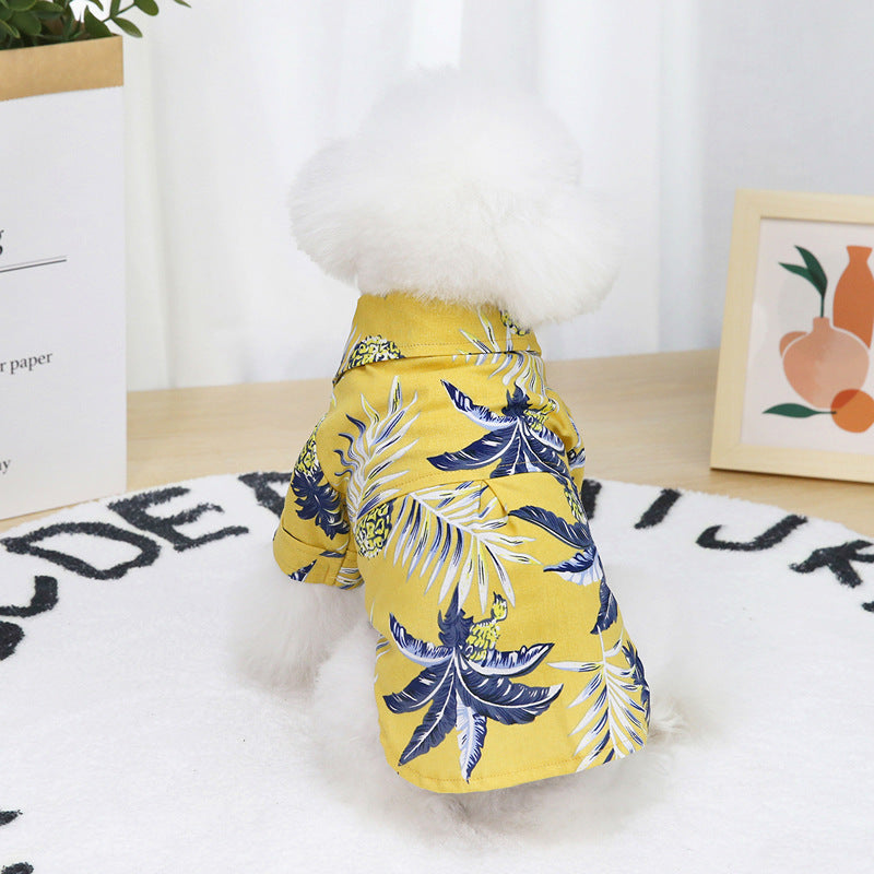 Lightweight Hawaiian Dog Shirt