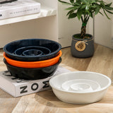 Handmade Ceramic Slow Feeder Bowl for Cats and Dogs