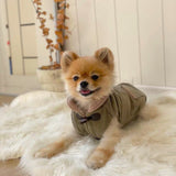 Corduroy Fleece Dog Coat