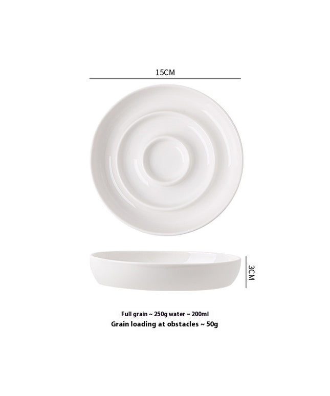 Ceramic Slow Feeder Bowl for Cats and Dogs