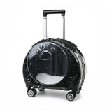 Space Capsule Hard Shell Rolling Pet Carrier