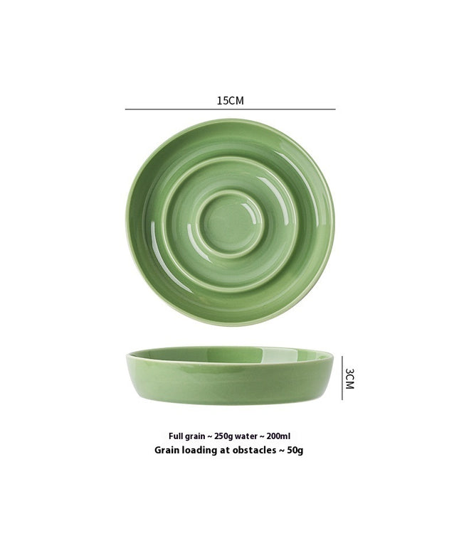 Ceramic Slow Feeder Bowl for Cats and Dogs