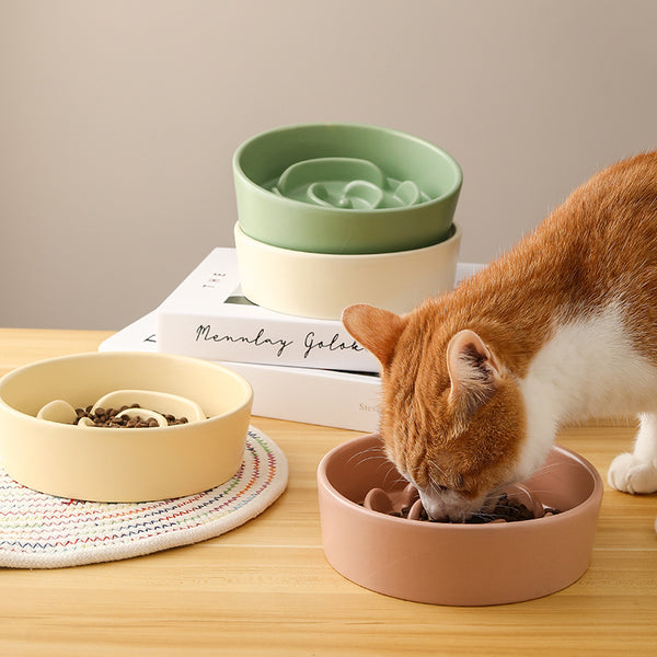 Ceramic Extra Wide Raised Cat Food Bowl – The Regal Pet Boutique