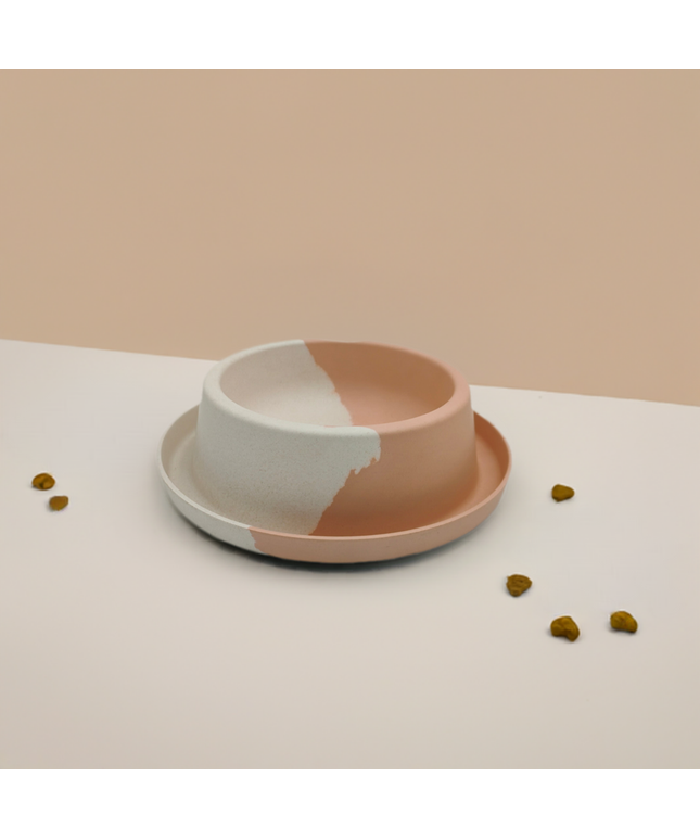 Eco-Friendly Bamboo Fiber Non-Slip Pet Food Bowl