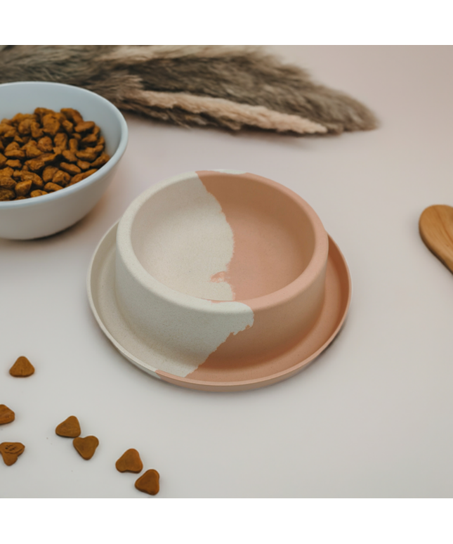 Eco-Friendly Bamboo Fiber Non-Slip Pet Food Bowl