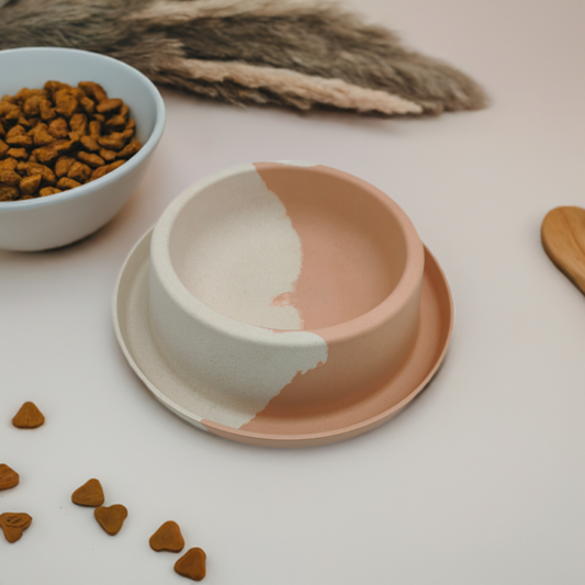 Eco-Friendly Bamboo Fiber Non-Slip Pet Food Bowl