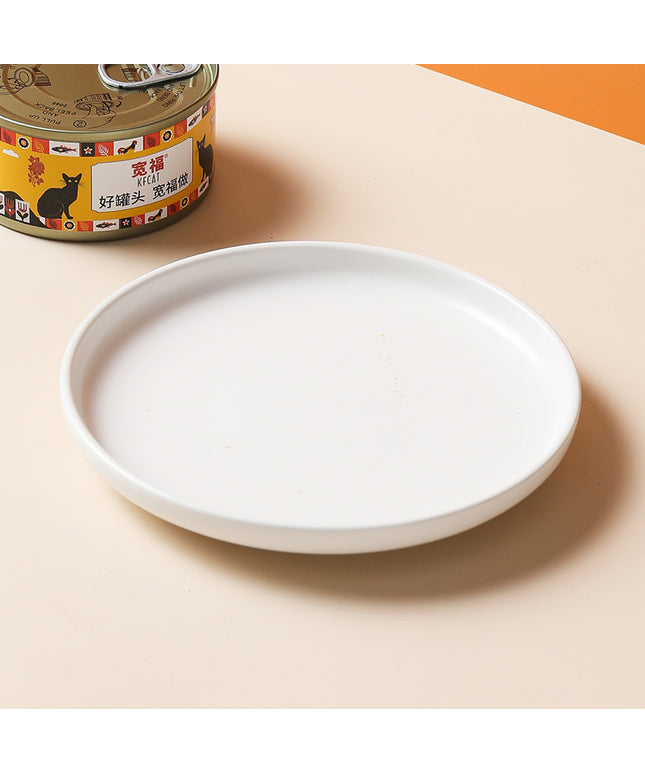 Modern 6" Anti-Overturning Ceramic Cat Food Dish