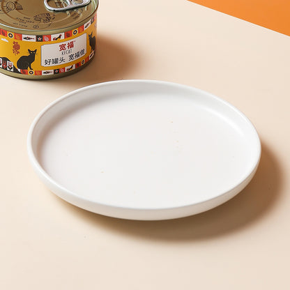 Modern 6" Anti-Overturning Ceramic Cat Food Dish