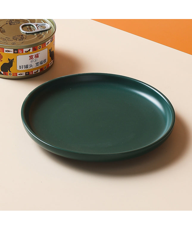 Modern 6" Anti-Overturning Ceramic Cat Food Dish