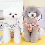 Princess Style Floral Spring and Summer Dog Dress