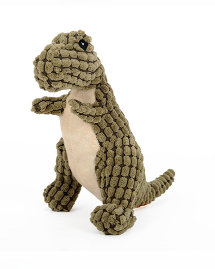 Squeaky Plush Dinosaur Dog Toy