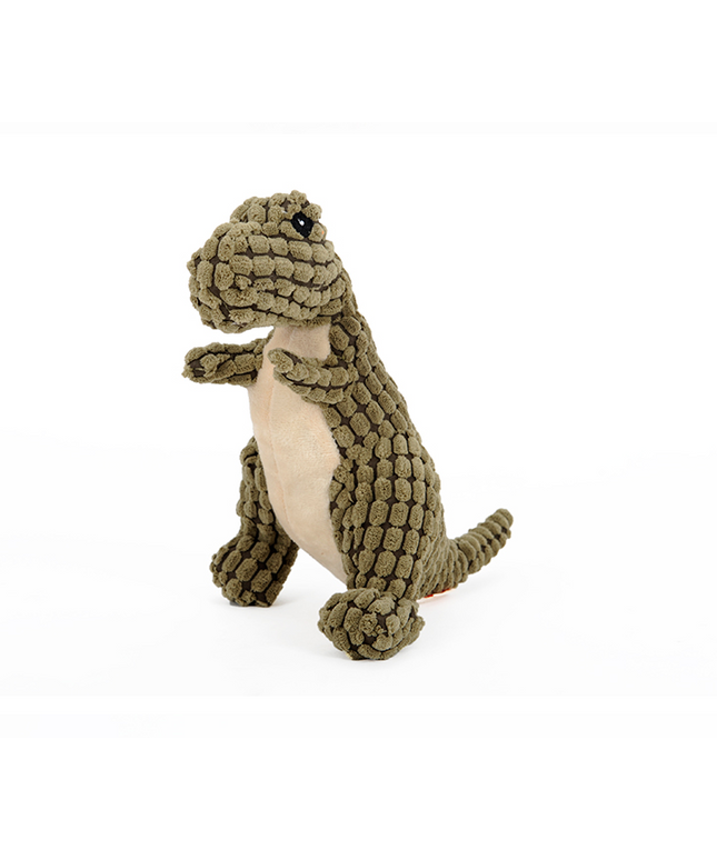 Squeaky Plush Dinosaur Dog Toy