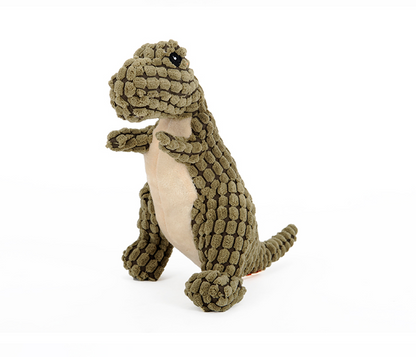 Squeaky Plush Dinosaur Dog Toy