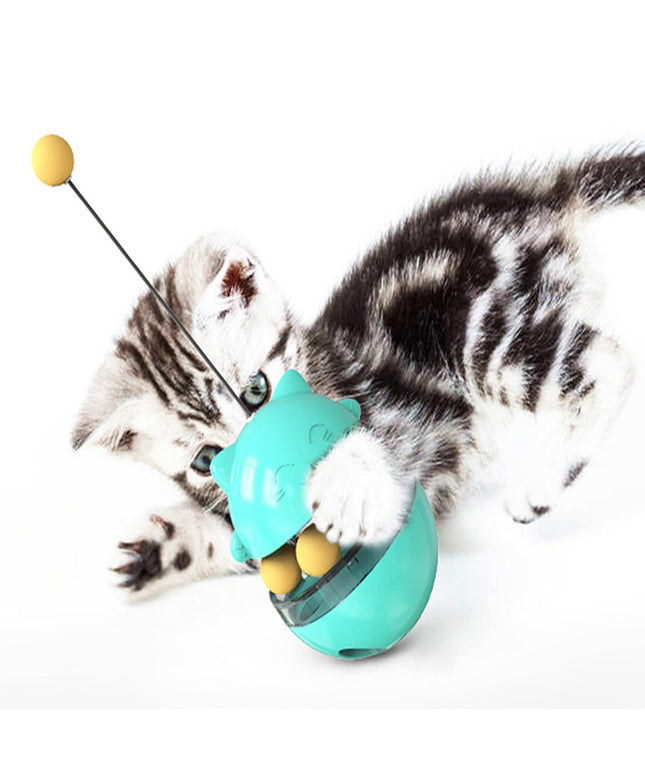 Interactive Food Dispensing Cat Track Ball