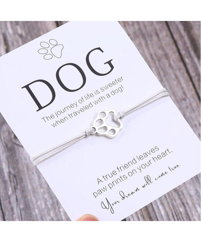 Handmade Paw Print Bracelet