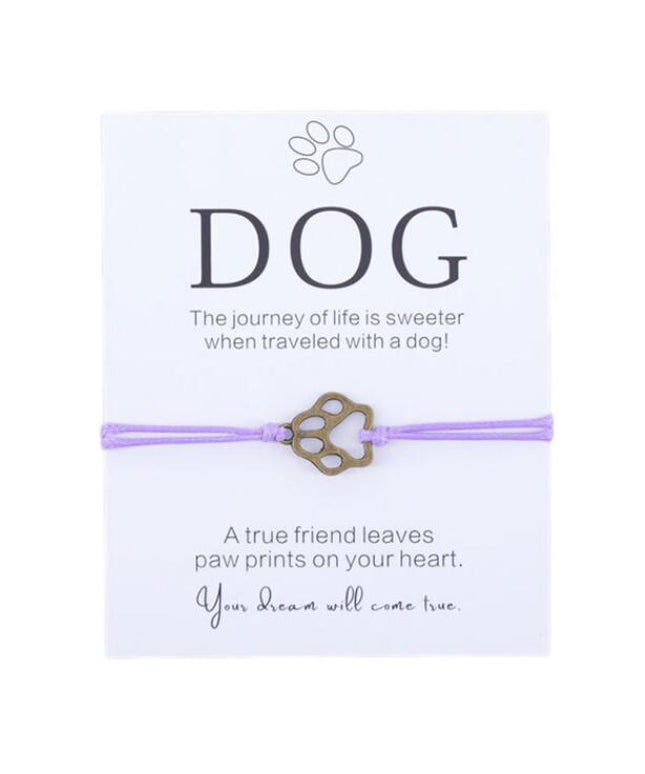 Handmade Paw Print Bracelet