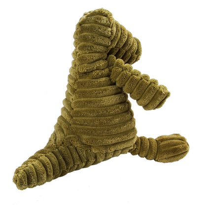 Plush Corduroy Squeaky Dog Toy