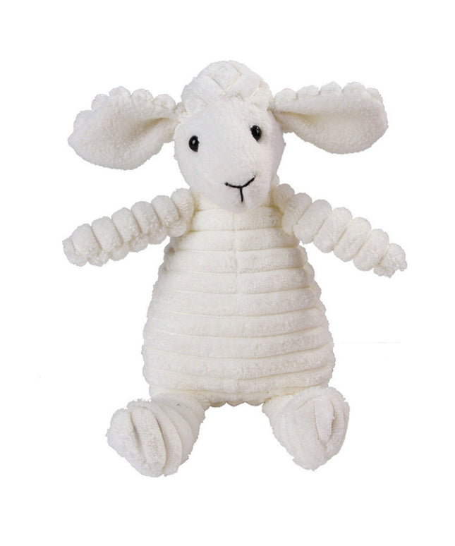 Plush Corduroy Squeaky Dog Toy