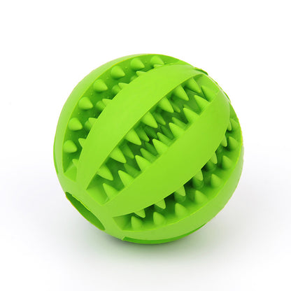 Rubber Dog Food Dispensing Toy Ball