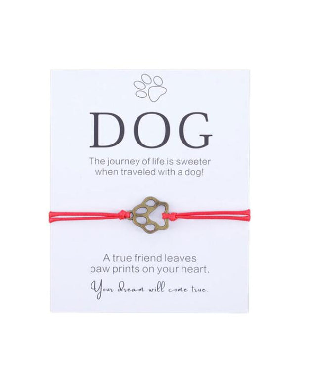 Handmade Paw Print Bracelet