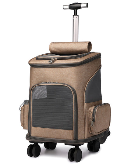 Portable Wheeled Pet Backpack