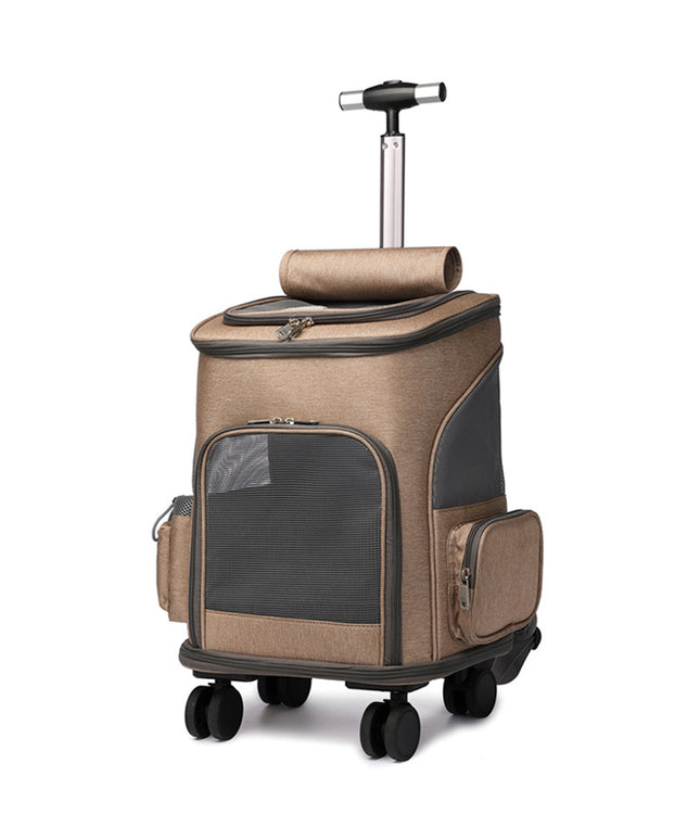 Portable Wheeled Pet Backpack