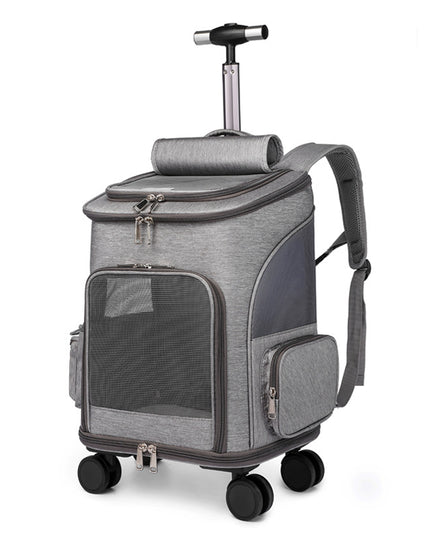 Portable Wheeled Pet Backpack