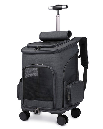 Portable Wheeled Pet Backpack