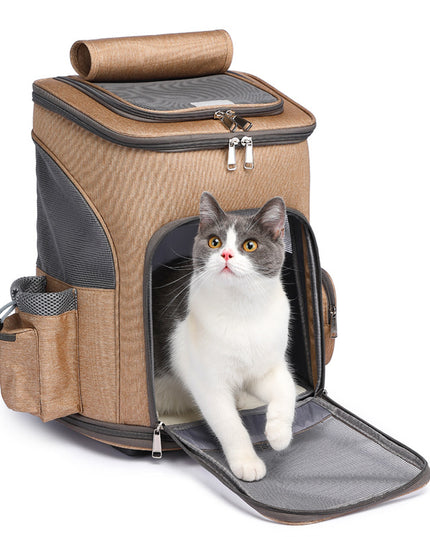 Portable Wheeled Pet Backpack