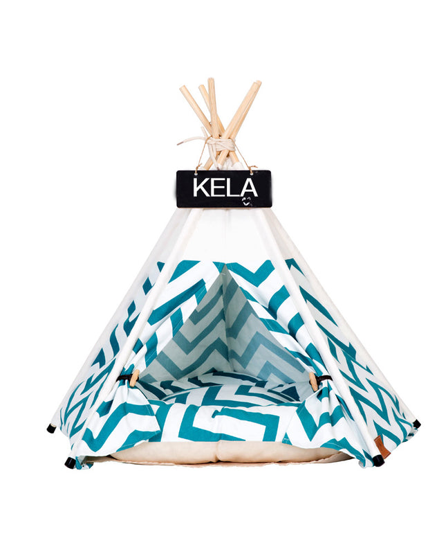 Striped Canvas Pet Tent