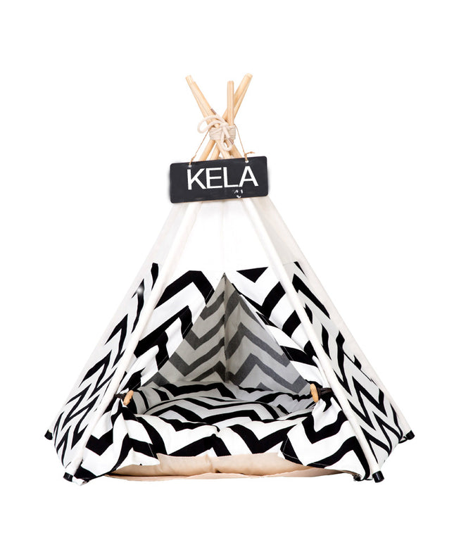 Striped Canvas Pet Tent