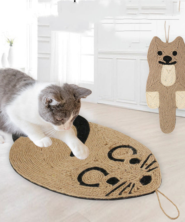 Mouse Shaped Sisal Cat Scratching Pad