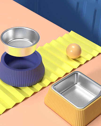 Stainless Steel Detachable Pet Food Bowl