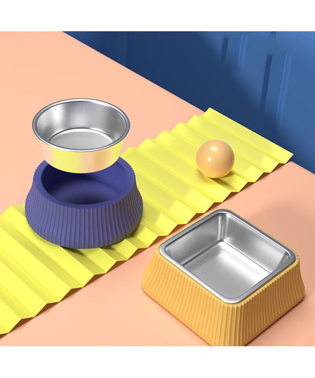 Stainless Steel Detachable Pet Food Bowl