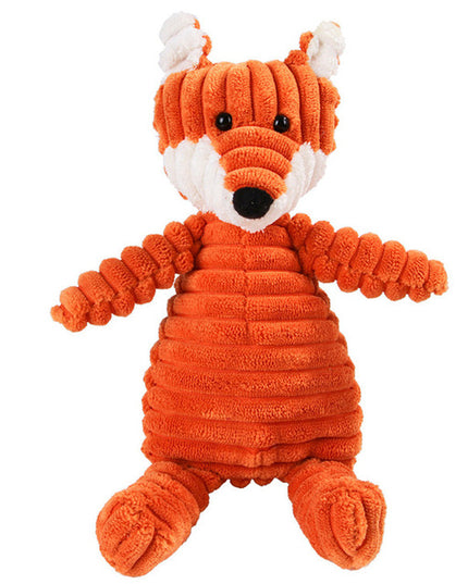 Plush Corduroy Squeaky Dog Toy