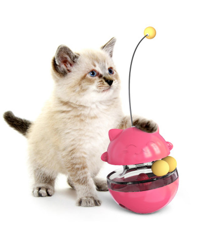 Interactive Food Dispensing Cat Track Ball