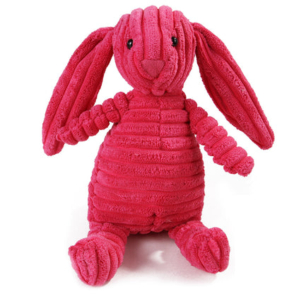 Plush Corduroy Squeaky Dog Toy