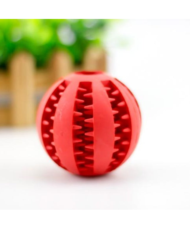 Rubber Dog Food Dispensing Toy Ball