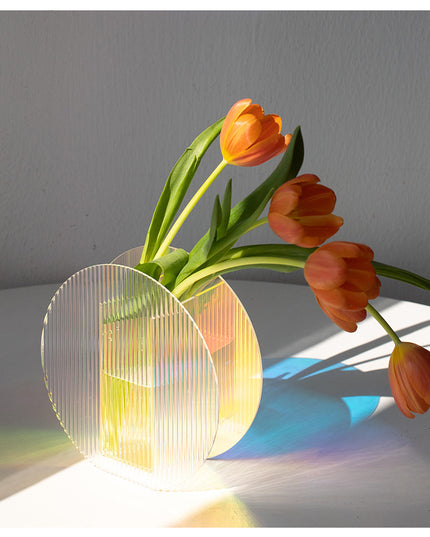 Iridescent Acrylic Vase
