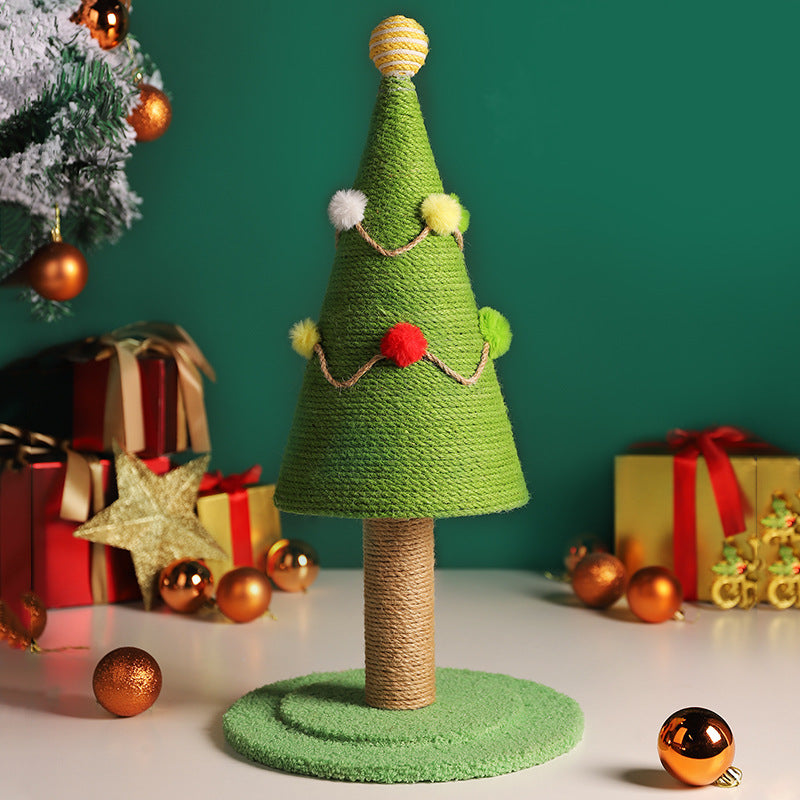 Minimalist Christmas Tree Cat Scratching Post