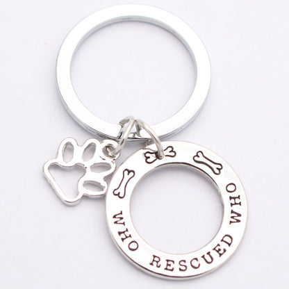 Who Rescued Who Dog Rescue Charm