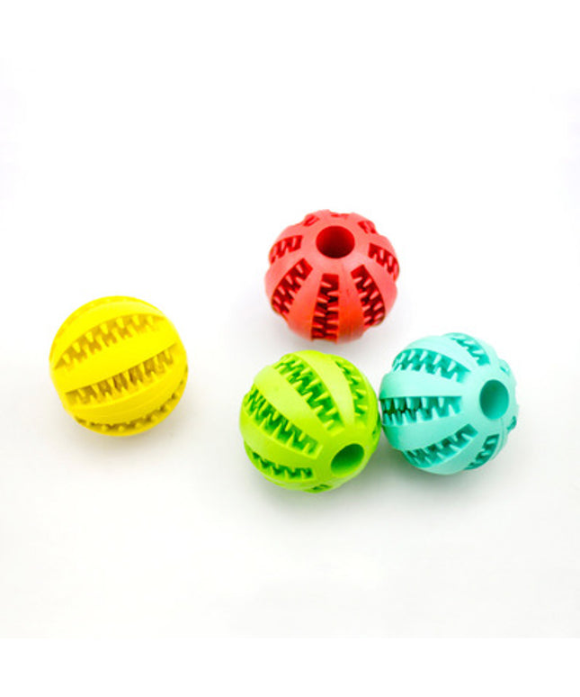 Rubber Dog Food Dispensing Toy Ball