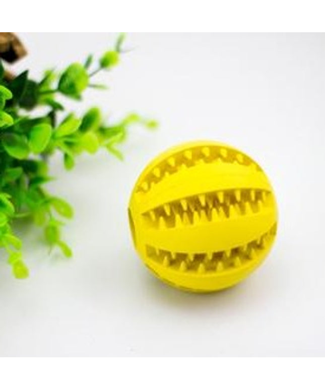 Rubber Dog Food Dispensing Toy Ball
