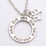 Who Rescued Who Dog Rescue Charm