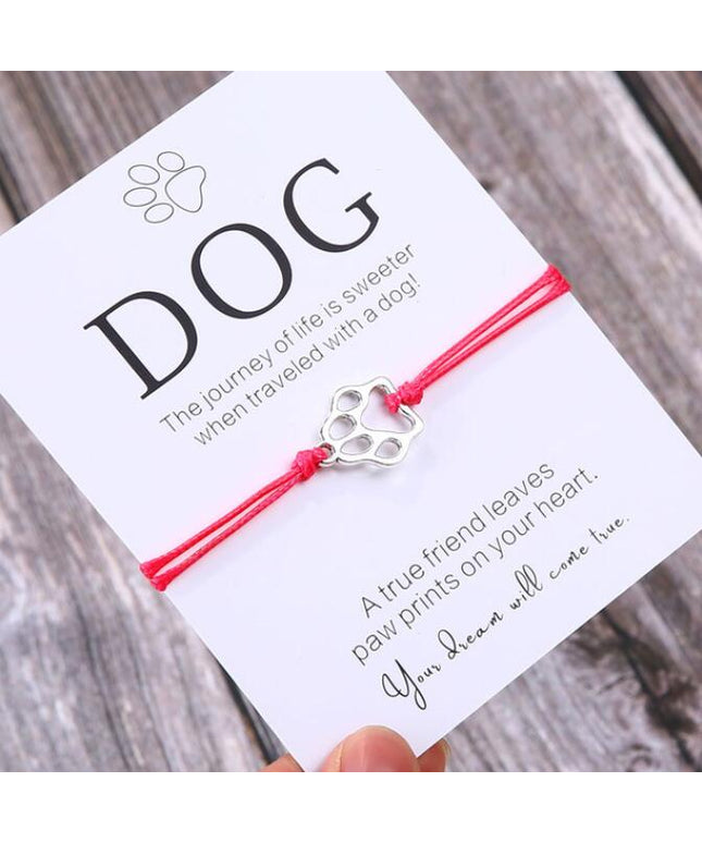 Handmade Paw Print Bracelet