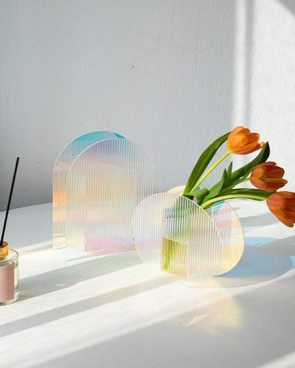 Iridescent Acrylic Vase