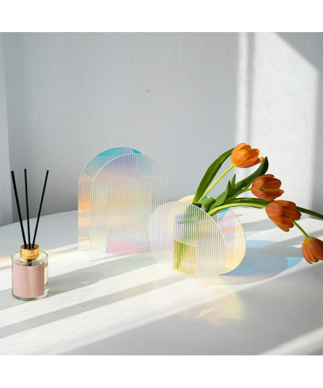 Iridescent Acrylic Vase