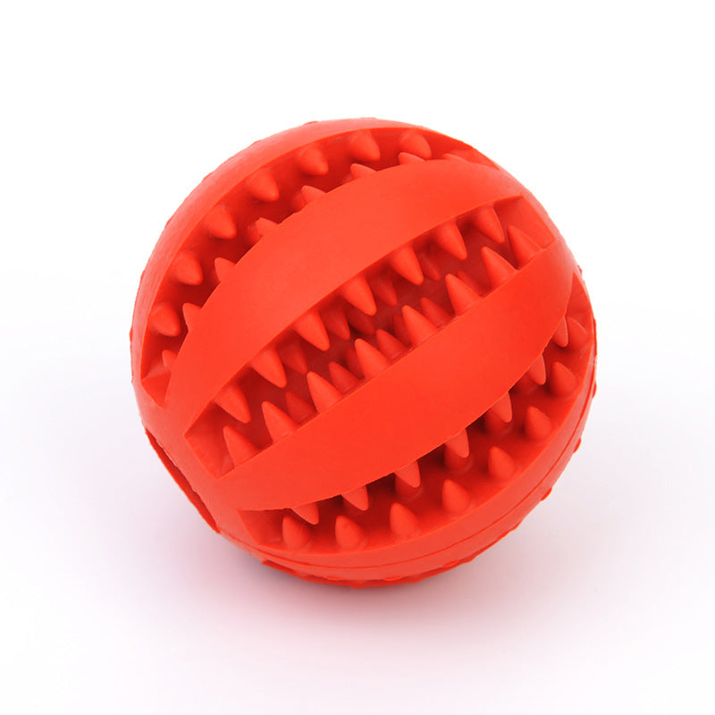 Rubber Dog Food Dispensing Toy Ball