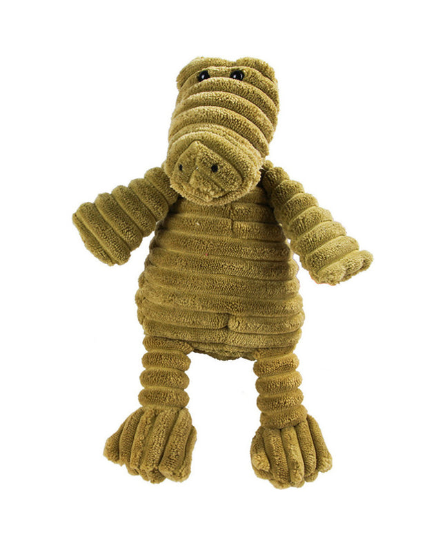 Plush Corduroy Squeaky Dog Toy
